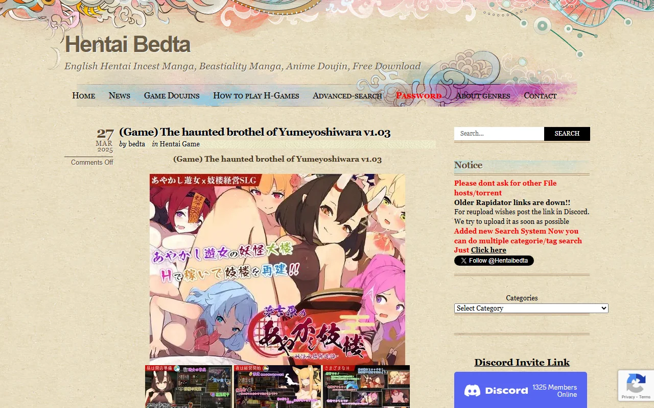 Screenshot of Hentaibedta